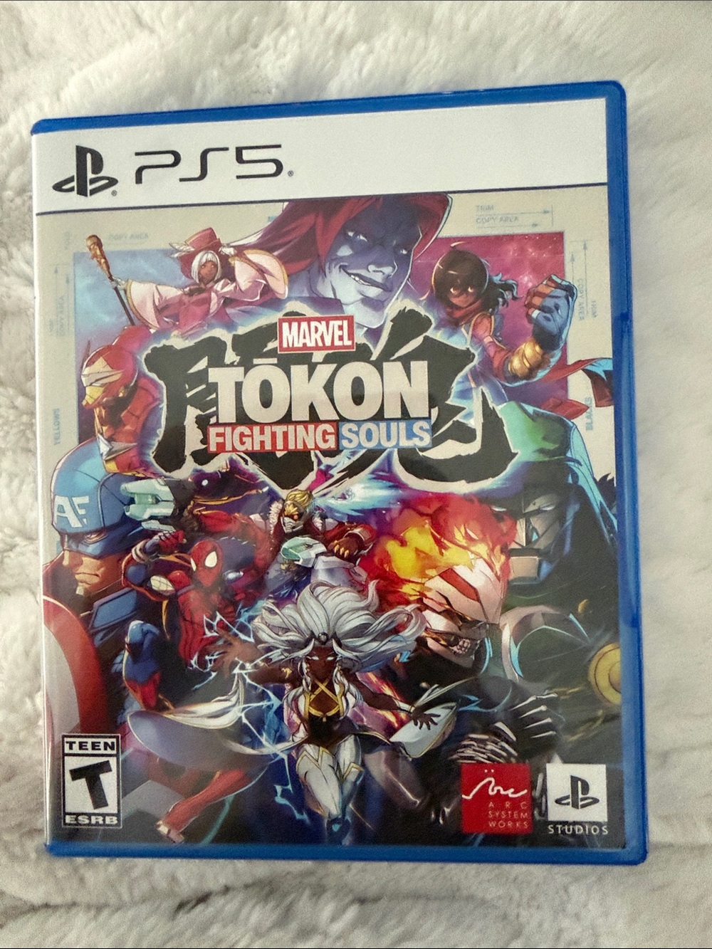 Sony PS5 Marvel Tokon Fighting Souls - Blue Case with Colorful Cover Art